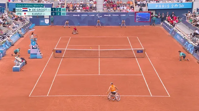 Liefhebber van mannenrolstoeltennis vindt vrouwenrolstoeltennis maar niks